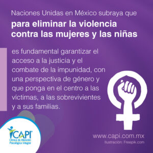Naciones Unidas en México subraya que para eliminar la violencia contra las mujeres y las niñas es fundamental garantizar el acceso a la justicia y el combate a la impunidad, con una perspectiva de género y que ponga en el centro a las víctimas, a las sobrevivientes y a sus familias. Tarjetas día de la mujer